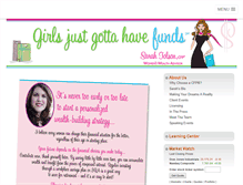 Tablet Screenshot of girlsjustgottahavefunds.com